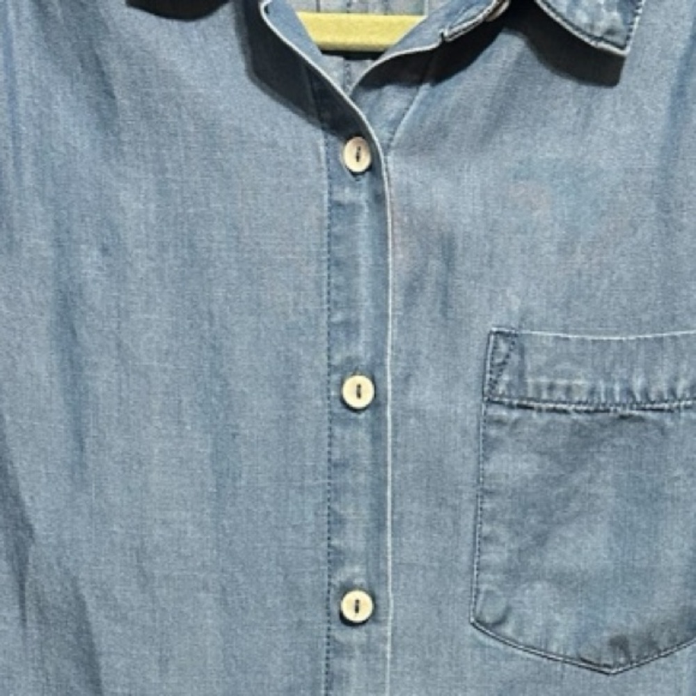 Vinton Blue Button-Up Denim Shirt Size S - Picture 6 of 8